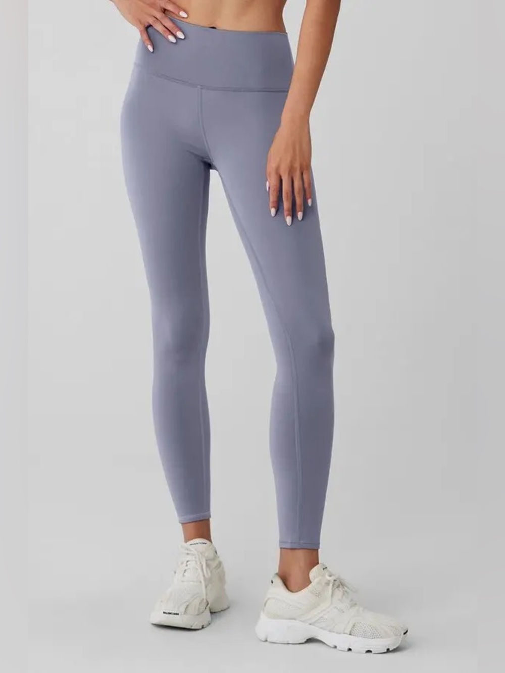 ALO Yoga 7/8 Airlift High-Waist Leggings in Fog - M
